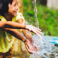 spritzen und planschen